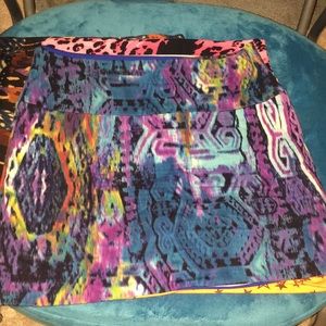 Body central Artistic paint look mini skirt NWOT